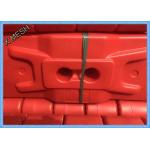 Yellow Temporary Mesh Fencing Feet Base Polypropylene Sun / Weather Protection