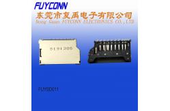 China LCP Insulator Stainless Shell 100m ohms SIM Card connector supplier