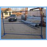 PVC Coated Temporary Fence Fabric MIld Steel Material 6ft High 9.5ft Wide for sale