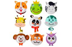 China 3D Animals Paper Plates Non Toxic For Preschoolers Hands On Ability Training supplier