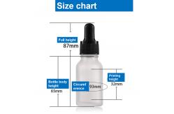China Skincare 2 Oz Frosted Dropper Bottles Clear Empty Dropper Bottles supplier