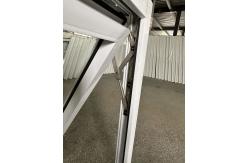 China Conch Profile Plastic PVC Awning Window Clear Double Tempered Glass Window supplier