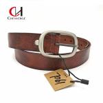 Multiscene Cowhide Genuine Leather Black Belt , Practical Men's Center Bar Belt