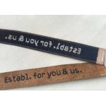 Ultrasonic Cut Classic Woven Clothing Labels For Business 20cm Width