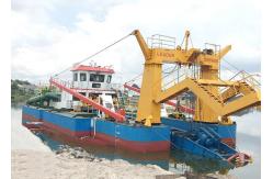China Large Dual Pump Dredger , Sand Dredging Machine Cummins Engine 20m Dredging Depth supplier