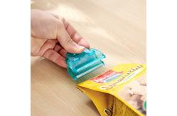 China Hot selling Plastic Transparent Colorful Small Seal Food Bag Clip 2pcs supplier