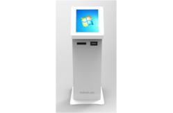 China Free Standing Kiosk Self Service 250cd/m2 Brightness With / Without Cash Payment supplier