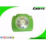 13000lux Brightness Miners Cap Lamp Green Cordless 3.7V With PC Shell for sale