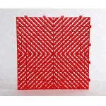 Red Rot Proof Interlocking Garage Carpet Tiles Load 2500N for sale
