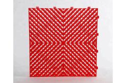 China Red Rot Proof Interlocking Garage Carpet Tiles Load 2500N supplier