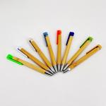 Creative Promotional Bamboo Wood Pen 1.0mm Environmently Retractable Ballpoint Pen