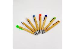 China Creative Promotional Bamboo Wood Pen 1.0mm Environmently Retractable Ballpoint Pen supplier