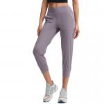 Nylon Spandex Comfortable Womens Jogging Pants Active Stretch for sale