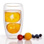 OEM Borosilicate Double Wall Glass Tea Insulated Cups 80ml