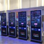 42 Inch IR Touch Screen Ticket Vending Machine Back LED Light Advertising Panel for sale