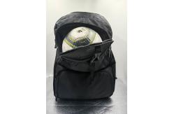 China Large Capacity Custom Football Backpack , Black Soccer Backpack With Shoe Compartment supplier