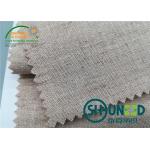 Chest Canvas Horse Hair Interlining With Good Elasticity Woven Technology
