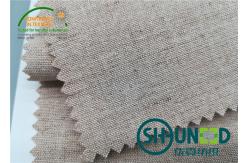 China Chest Canvas Horse Hair Interlining With Good Elasticity Woven Technology supplier