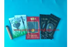 China Portable Red Moisturizing Zipper Cigar Bag With Transparent Window supplier