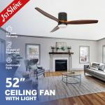 Contemporary Design Style LED Ceiling Fan with Smart Remote Control and Energy- Motor for sale