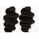 Brazilian Natural Human Hair Weave Deep Wave No Tangle No Shedding for sale