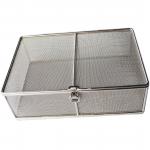 Rust Proof 220mm Width 290mm Length Square Mesh Basket For Medicine