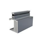 6063 Alloy Aluminum Curtain Wall Profiles Decorative Aluminium Extruded Profiles Building Exterior Wall Section for sale
