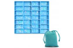 China MHC Crystal Silicone Unique Dominoes Set 3d Holographic Designs Epoxy Resin Molds supplier