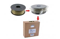China Bronze Heat Resistant Plastic PLA Plastic Filament Safe For Reprap 3D Printer supplier