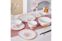 China Customized Colour Ceramic Dinnerware Sets FOB SHENZHEN for Under Glazed Technique supplier