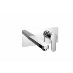 Long Spout Wall Mounted Mixer Tap 240mm Length Single Handle Bath Faucet