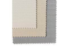China 1% Openness Sunscreen Fabric Waterproof Flame Retardant Polyester Plain Roller Blind Fabric supplier
