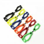 Plastic Glove Clips Multi-Color Custom Logo Safety Interlock Clips for Labor Work for sale