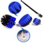 3pcs Blue Colour Electric Drill Brush Attachment With 1Extension Rob Cleaning for sale
