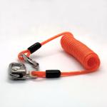 High Standard Retractable Steel Coil Spring Wire Cable Tool Lanyard for sale