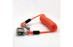 China High Standard Retractable Steel Coil Spring Wire Cable Tool Lanyard supplier