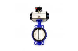 China Sealing Water Butterfly Valve DN150 With Pneumatic Actuators supplier