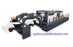 China Rotary Sheeter Stacker Paper Roll To Sheet Cutting Machine Dual Roll High Efficiency supplier