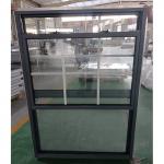 Single Tilt Sash Aluminum Hung Window Ventilation Double Glazed Black
