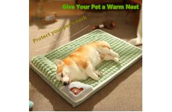 China Washable Removable Cover Dog Pillow Bed With Anti Slip Bottom supplier