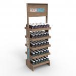 New arrival wood display stand bottle display rack for healthcare products for sale