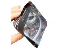 China Child Proof Zipper Mylar Bags With Window Transparent Packaging Pouch supplier