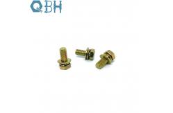 China YZP Surface Hexagon Head Bolt Combination Screw Single Coil Plain Washer supplier