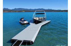 China Outdoor PVC Inflatable Pontoon Dock Heavy Duty Floating Platform supplier