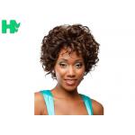 Machine Made No Lace Full Head Loose Wave High Grade Short Synthetic Hair Wig for sale