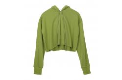 China Custom Solid Long Sleeve Crop Top Spring Autumn Outerwear Anti Shrink supplier