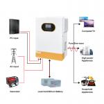 48V 6200W Solar Hybrid Inverter On/Off Grid Single Phase 5.5KW Pure Sine Wave Hybrid Inverter 48V 6.2KW Hybrid Solar Inverter for sale