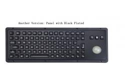 China Industrial Metal Keyboard  with Backlit Trackball Robust IP65 Panel Mount supplier