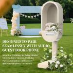 Premium Metal Wedding Telephone Booth with Audio/Video Guestbook Recording System for sale