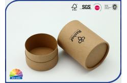 China 1c UV Print Cylinder Kraft Paper Cardboard Tube Boxes Smooth Cut supplier